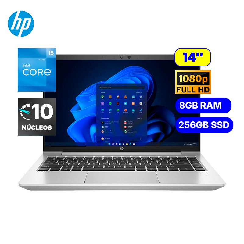 Laptop HP Probook 440 G9 Intel Core i5 1235U Ram 8GB Disco 256GB SSD 14" HD Windows 11