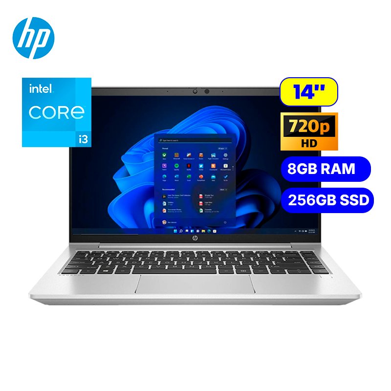 Laptop HP Probook 440 G8 Intel Core i3 1115G4 Ram 8GB Disco 256GB SSD 14" FHD Windows 11